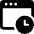 App Window Clock Icon from Ultimate Bold Set