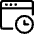 App Window Clock Icon from Ultimate Regular Set