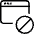 App Window Disable Icon from Ultimate Light Set | Free Download as SVG Vector and Transparent PNG | Streamline icons