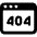App Window Error 404 Icon from Ultimate Bold Set