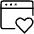 App Window Heart Icon from Ultimate Light Set