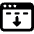 App Window Move Down Icon from Ultimate Bold Set