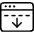 App Window Move Down Icon from Ultimate Light Set