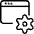 App Window Settings Icon from Ultimate Light Set | Free Download as SVG Vector and Transparent PNG | Streamline icons