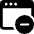 App Window Subtract Icon from Ultimate Bold Set