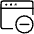 App Window Subtract Icon from Ultimate Light Set