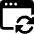 App Window Sync Icon from Ultimate Bold Set