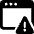 App Window Warning Icon from Ultimate Bold Set