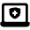 Laptop Shield Icon from Ultimate Bold Set