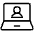 Laptop User Icon from Ultimate Light Set