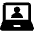 Laptop User Icon from Ultimate Bold Set