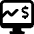 Monitor Graph Line Icon from Ultimate Bold Set