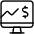 Monitor Graph Line Icon from Ultimate Light Set