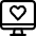 Monitor Heart Icon from Ultimate Regular Set