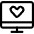 Monitor Heart Icon from Ultimate Regular Set