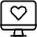 Monitor Heart Icon from Ultimate Light Set