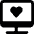 Monitor Heart 1 Icon from Ultimate Bold Set