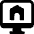 Monitor Home Icon from Ultimate Bold Set