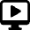 Monitor Play Icon from Ultimate Bold Set