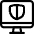 Monitor Shield Icon from Ultimate Regular Set