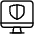 Monitor Shield Icon from Ultimate Light Set