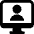 Monitor User Icon from Ultimate Bold Set