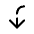 Arrow To Down Right Icon from Solar Broken Set
