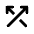 Arrow Crossover Up Fill Icon from Rounded Fill - Material Pro Set