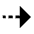 Arrow Dash Right Alt Fill Icon from Outlined Fill - Material Pro Set