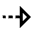 Arrow Dash Right Alt Icon from Outlined Line - Material Pro Set