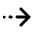 Arrow Dash Right Fill Icon from Rounded Fill - Streamline Material Set