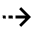 Arrow Dash Right Icon from Outlined Line - Material Pro Set