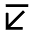 Arrow Diagonal Bottom Left Icon from Sharp Line - Material Pro Set