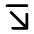 Arrow Diagonal Bottom Right Fill Icon from Rounded Fill - Material Pro Set