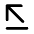 Arrow Diagonal Top Left Fill Icon from Rounded Fill - Material Pro Set