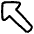 Arrow Diagonal Top Left icon - Free transparent PNG, SVG. No sign up needed.