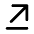 Arrow Diagonal Top Right Fill Icon from Rounded Fill - Material Pro Set