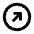 Arrow Diagonal Up Right Circle Icon from Outlined Line - Material Pro Free Set