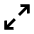 Arrow Expand Fill Icon from Sharp Fill - Material Pro Set