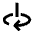 Arrow Rotate Vertical Axis Right Fill Icon from Outlined Fill - Streamline Material Icons Set