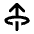 Arrow Through Elipse Up Icon from Rounded Line - Material Pro Set