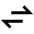 Arrow Transfer Horizontal Icon from Sharp Line - Material Pro Set