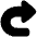 Arrow Turn Forward Large icon - Free transparent PNG, SVG. No sign up needed.
