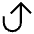 Arrow Turn Up Large icon - Free transparent PNG, SVG. No sign up needed.