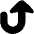 Arrow Turn Up Large icon - Free transparent PNG, SVG. No sign up needed.