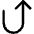 Arrow Turn Up icon - Free transparent PNG, SVG. No sign up needed.