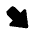 Big Arrow Diagonal Bottom Right Fill Icon from Rounded Fill - Material Pro Set