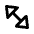 Expand Diagonal Triangle Arrow Alt Icon from Rounded Line - Material Pro Set