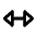 Expand Horizontal Triangle Arrow Icon from Rounded Line - Material Pro Set