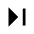Last Page Alt Fill Icon from Outlined Fill - Material Pro Set
